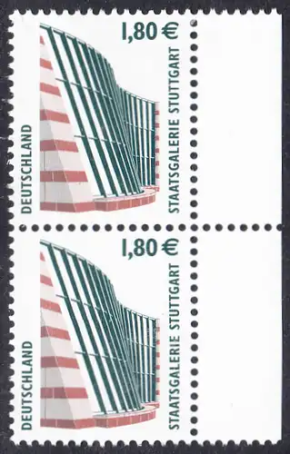 BUND 2003 Michel-Nummer 2313 postfrisch vert.PAAR RÄNDER rechts