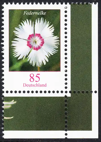 BUND 2014 Michel-Nummer 3116 postfrisch EINZELMARKE ECKRAND unten rechts