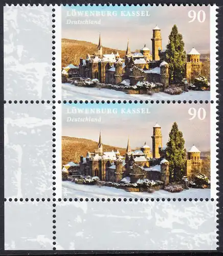 BUND 2016 Michel-Nummer 3200 postfrisch vert.PAAR ECKRAND unten links