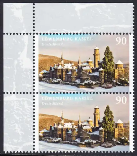 BUND 2016 Michel-Nummer 3200 postfrisch vert.PAAR ECKRAND oben links