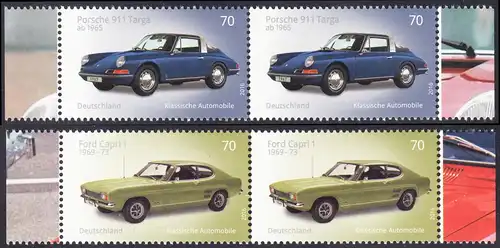 BUND 2016 Michel-Nummer 3201-3202 postfrisch SATZ(2) horiz.PAARE RÄNDER rechts/links