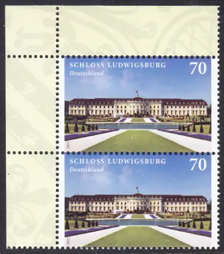 BUND 2017 Michel-Nummer 3285 postfrisch vert.PAAR ECKRAND oben links