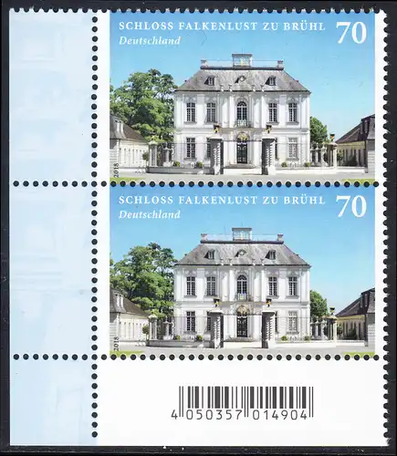 BUND 2018 Michel-Nummer 3354 postfrisch EINZELMARKE vert.PAAR unten links