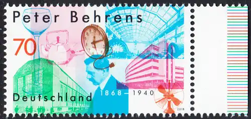 BUND 2018 Michel-Nummer 3373 postfrisch EINZELMARKE RAND rechts