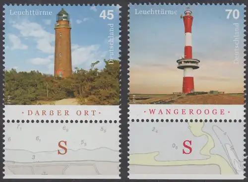 BUND 2018 Michel-Nummer 3391-3392 postfrisch SATZ(2) EINZELMARKEN RÄNDER unten (b)