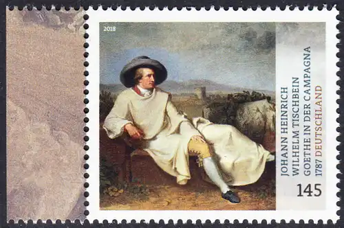 BUND 2018 Michel-Nummer 3393 postfrisch EINZELMARKE RAND links (c)