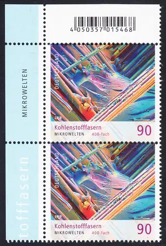 BUND 2018 Michel-Nummer 3413 postfrisch vert.PAAR ECKRAND oben links