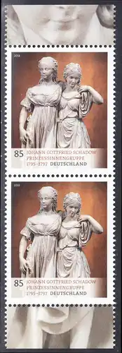 BUND 2018 Michel-Nummer 3416 postfrisch vert.PAAR RÄNDER unten/oben