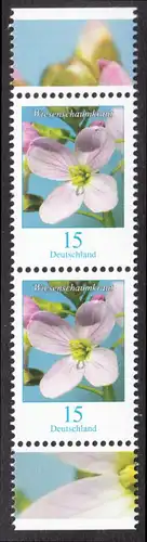 BUND 2018 Michel-Nummer 3424 postfrisch vert.PAAR RÄNDER oben/unten (a)