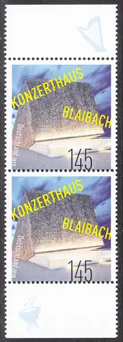 BUND 2019 Michel-Nummer 3451 postfrisch vert.PAAR RÄNDER oben/unten (b)