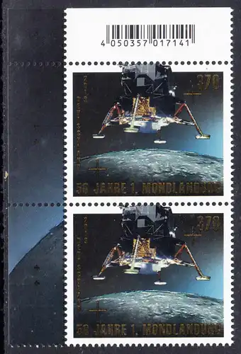 BUND 2019 Michel-Nummer 3479 postfrisch vert.PAAR ECKRAND oben links