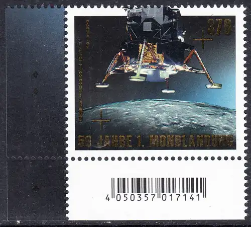 BUND 2019 Michel-Nummer 3479 postfrisch EINZELMARKE ECKRAND unten links