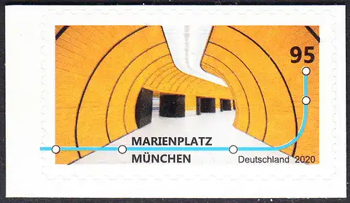 BUND 2020 Michel-Nummer 3541 postfrisch EINZELMARKE (a4) (aus Folioset / selbstklebend)