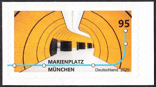 BUND 2020 Michel-Nummer 3541 postfrisch EINZELMARKE (a7) (aus Folioset / selbstklebend)