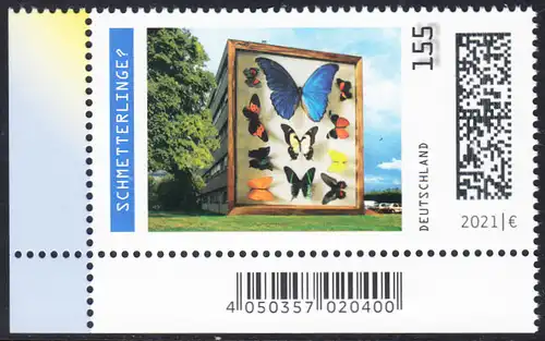 BUND 2021 Michel-Nummer 3630 postfrisch EINZELMARKE ECKRAND unten links