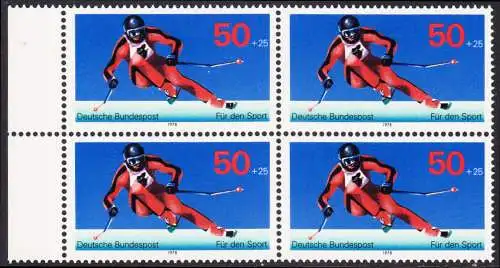 BUND 1978 Michel-Nummer 0958 postfrisch BLOCK RÄNDER links