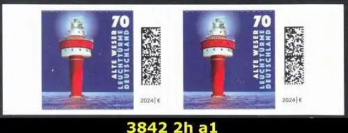 BUND 2024 Michel-# 3842 postfrisch horiz.PAAR (a1 / selbstklebend)