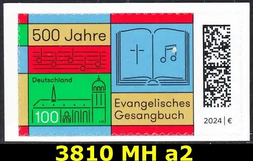 BUND 2024 Michel-# 3810 postfrisch EINZELMARKE (MH / a2)