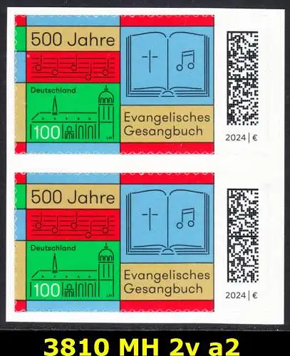 BUND 2024 Michel-# 3810 postfrisch vert.PAAR (MH / a2)