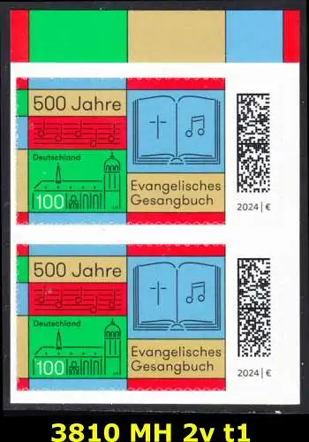 BUND 2024 Michel-# 3810 postfrisch vert.PAAR (MH / t1)