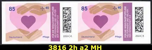 BUND 2024 Michel-# 3816 postfrisch horiz.PAAR (a2 / Folioset)