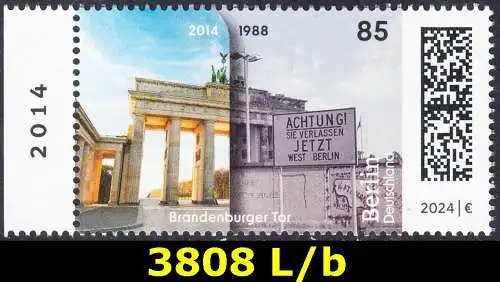 BUND 2024 Michel-# 3808 postfrisch EINZELMARKE RAND links (b)