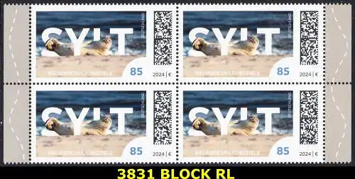 BUND 2024 Michel-# 3831 postfrisch BLOCK RÄNDER rechts/links