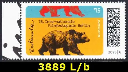 BUND 2025 Michel-# 3889 postfrisch EINZELMARKE RAND links (b)