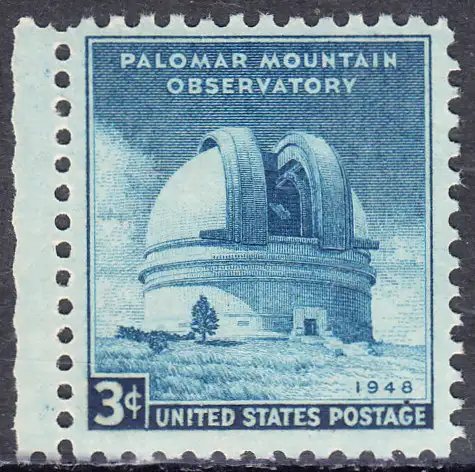 USA Michel 0579 / Scott 0966 postfrisch EINZELMARKE Rand links - Errichtung des Mt.-Palomar-Observatoriums, Kalifornien
