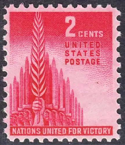 USA Michel 0510 / Scott 0907 postfrisch EINZELMARKE (a33 - Kampf der Alliierten: Siegeszeichen