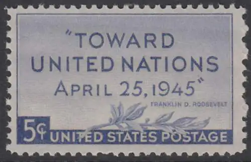 USA Michel 0533 / Scott 0928 postfrisch EINZELMARKE (a2) - UN-Konferenz in San Francisco