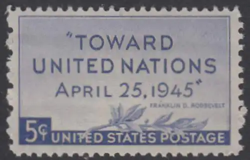 USA Michel 0533 / Scott 0928 postfrisch EINZELMARKE (a3) - UN-Konferenz in San Francisco