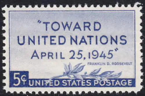 USA Michel 0533 / Scott 0928 postfrisch EINZELMARKE (a5) - UN-Konferenz in San Francisco