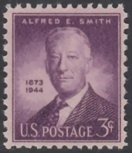 USA Michel 0542 / Scott 0937 postfrisch EINZELMARKE (a2) - Alfred E. Smith, Politiker