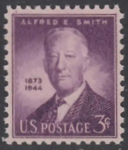 USA Michel 0542 / Scott 0937 postfrisch EINZELMARKE (a3) - Alfred E. Smith, Politiker