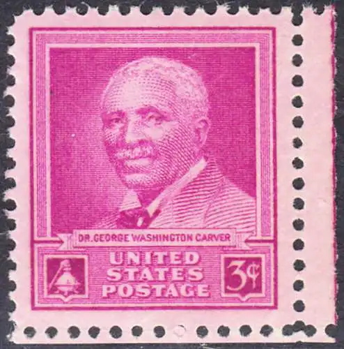 USA Michel 0565 / Scott 0953 postfrisch EINZELMARKE ECKRAND unten rechts - George Washington Carver: Chemiker und Philanthrop