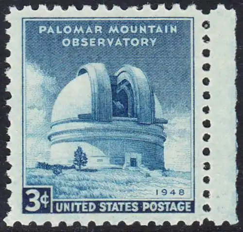 USA Michel 0579 / Scott 0966 postfrisch EINZELMARKE Rand rechts - Errichtung des Mt.-Palomar-Observatoriums, Kalifornien