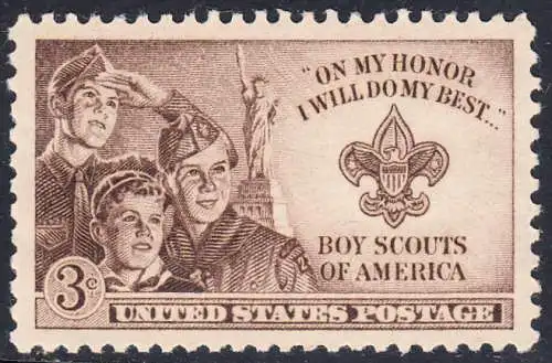 USA Michel 0613 / Scott 0995 postfrisch EINZELMARKE (a2) - Pfadfinder-Jugendtreffen in Valley Forge, PA