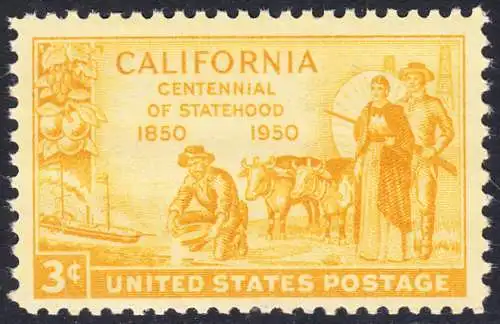 USA Michel 0615 / Scott 0997 postfrisch EINZELMARKE (a3) - 100 Jahre Staat Kalifornien
