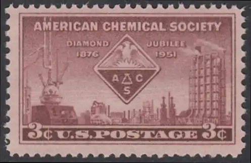 USA Michel 0620 / Scott 1002 postfrisch EINZELMARKE (a3) - 75 Jahre Amerikanische Chemische Gesellschaft (A.C.S.)