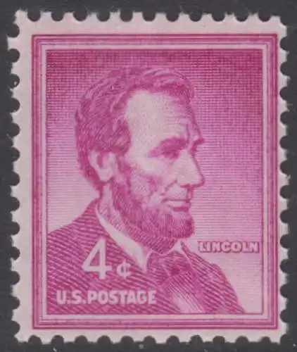 USA Michel 0657 / Scott 1036 postfrisch EINZELMARKE (a1) - Bedeutende Amerikaner, Bauwerke: Abraham Lincoln