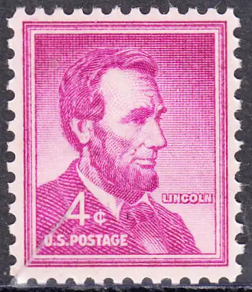 USA Michel 0657 / Scott 1036 postfrisch EINZELMARKE (a2) - Bedeutende Amerikaner, Bauwerke: Abraham Lincoln