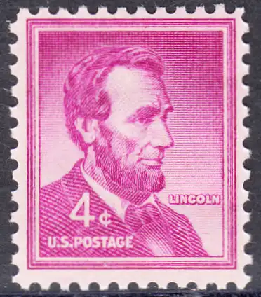 USA Michel 0657 / Scott 1036 postfrisch EINZELMARKE (a3) - Bedeutende Amerikaner, Bauwerke: Abraham Lincoln