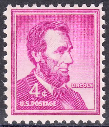 USA Michel 0657 / Scott 1036 postfrisch EINZELMARKE (a4) - Bedeutende Amerikaner, Bauwerke: Abraham Lincoln