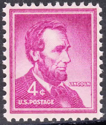 USA Michel 0657 / Scott 1036 postfrisch EINZELMARKE (a5) - Bedeutende Amerikaner, Bauwerke: Abraham Lincoln
