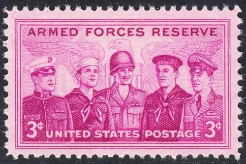 USA Michel 0687 / Scott 1067 postfrisch EINZELMARKE (a3) - Verdienste der Reservistenverbände der Streitkräfte