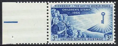 USA Michel 0707 / Scott 1085 postfrisch EINZELMARKE RAND links (a2) - Beitrag der Kinder zum Weltfrieden