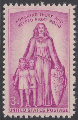 USA Michel 0709 / Scott 1087 postfrisch EINZELMARKE (a3) - Kampf gegen die Kinderlähmung; Symbol des Kinderschutzes