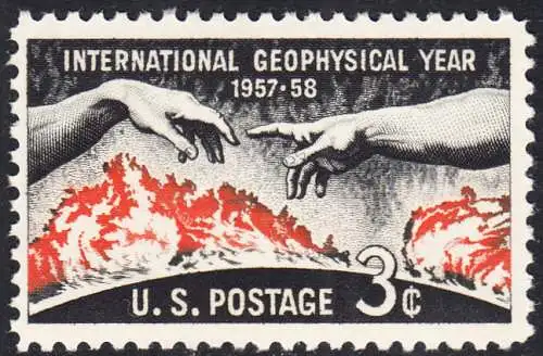 USA Michel 0727 / Scott 1107 postfrisch EINZELMARKE (a4) - Internationales Geophysikalisches Jahr 1957/1958