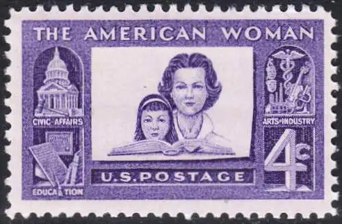 USA Michel 0780 / Scott 1152 postfrisch EINZELMARKE (a2) - Verdienste der amerikanischen Frau: Mutter mit Tochter